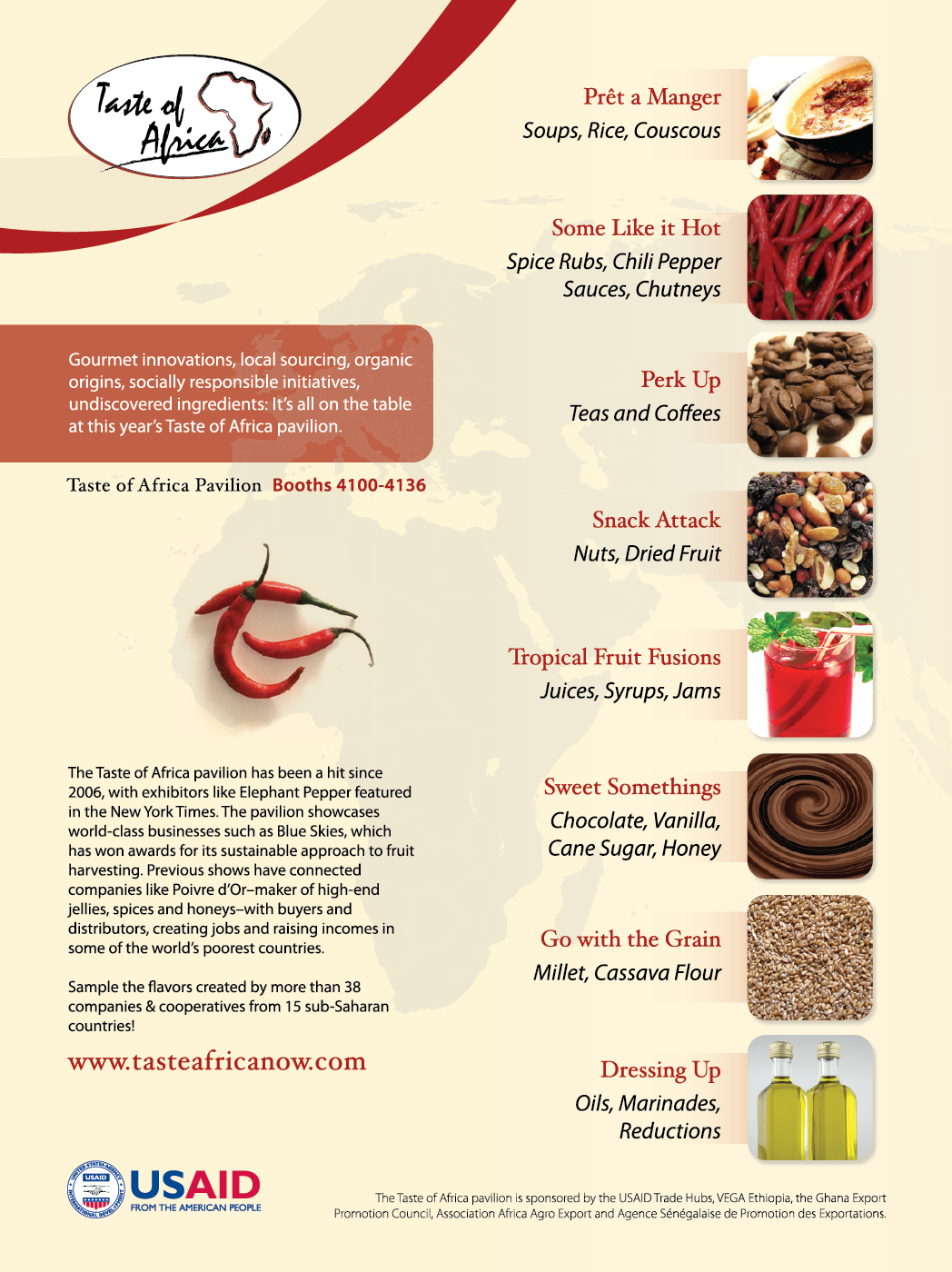 Food advert onepager