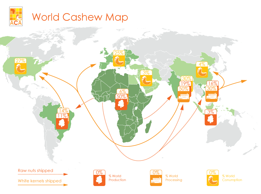 ACA world map