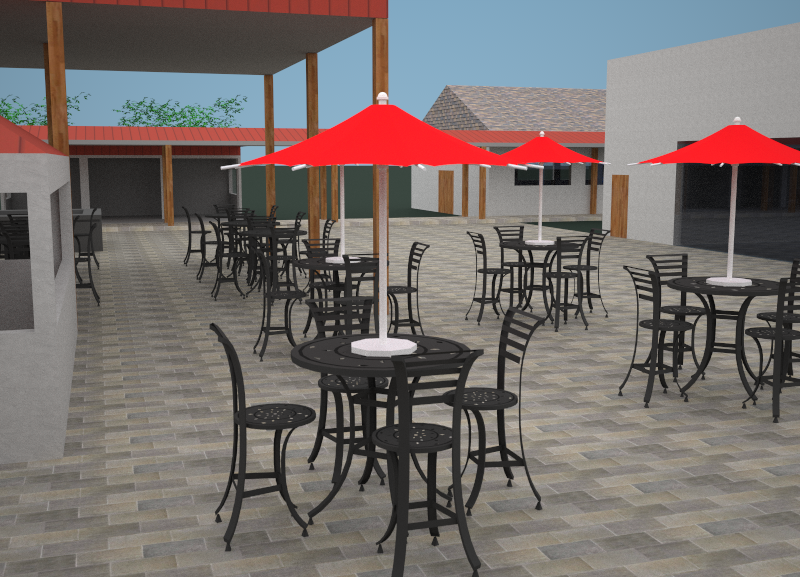 Kente village 3D mockup