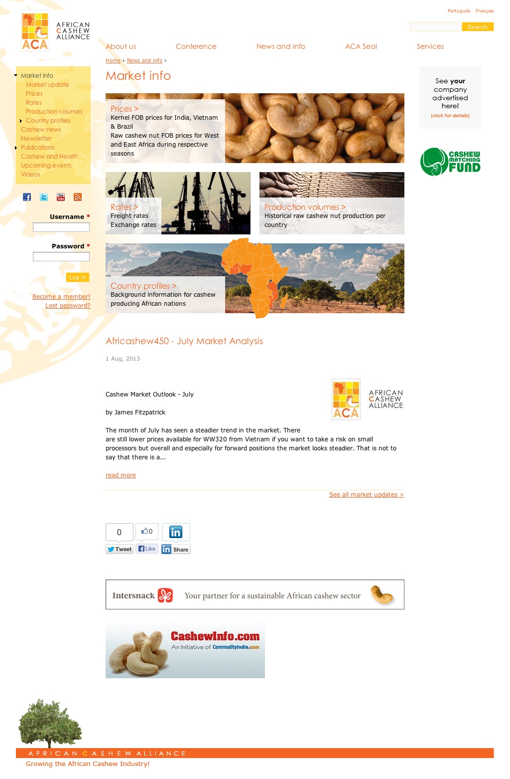 ACA 2nd level page